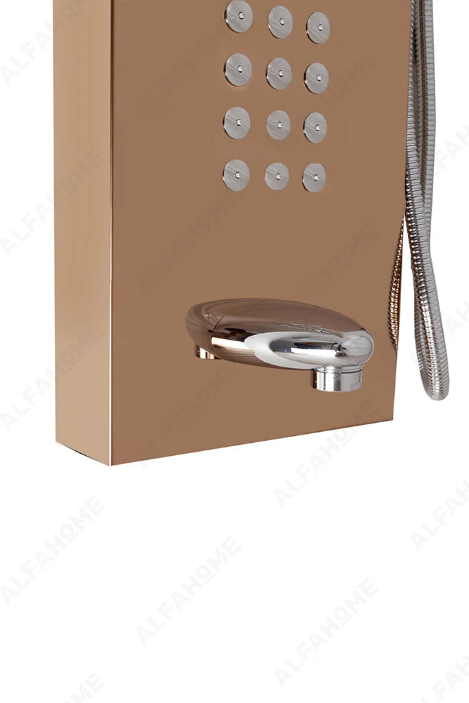 5 Function Shower Panel (Rose Gold) by Alfahome