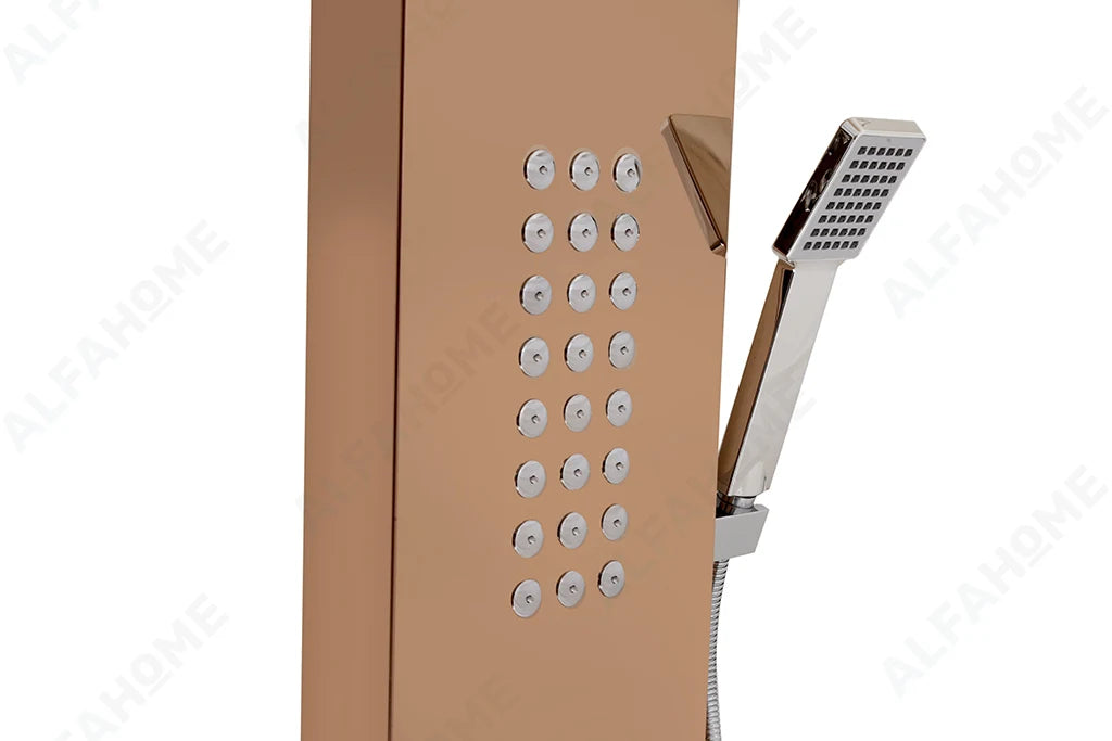 5 Function Shower Panel (Rose Gold) by Alfahome