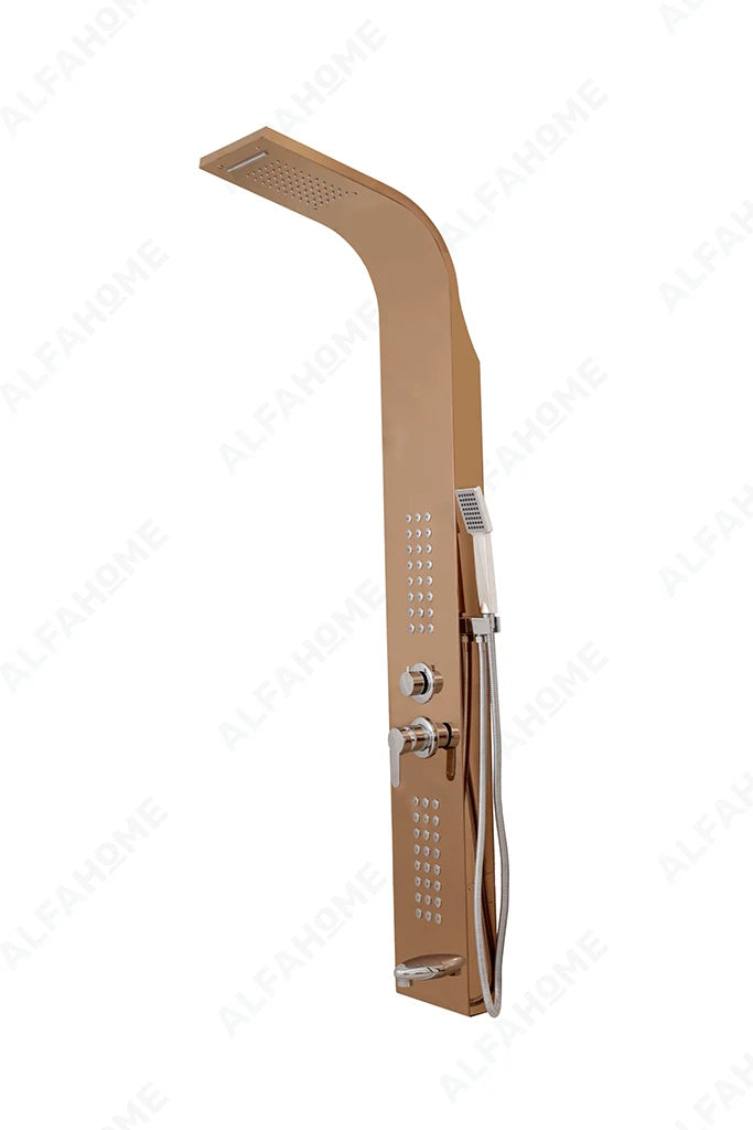 5 Function Shower Panel (Rose Gold) by Alfahome