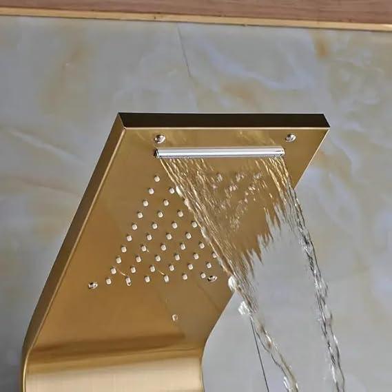 5 Function Shower Panel (Gold) by Alfahome