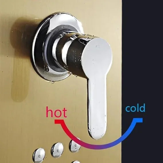 5 Function Shower Panel (Gold) by Alfahome