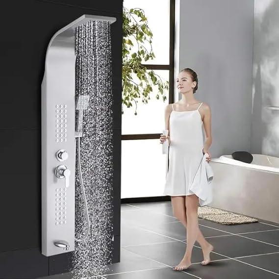 5 Function Shower Panel (Silver) by Alfahome