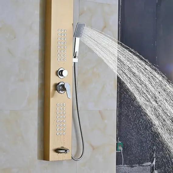 5 Function Shower Panel (Gold) by Alfahome