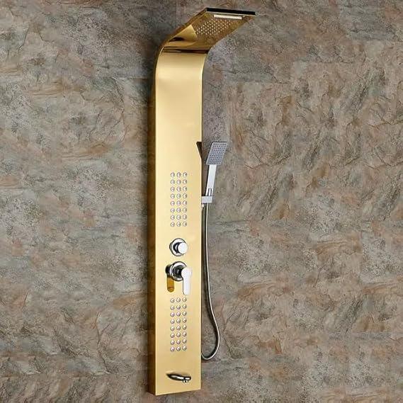5 Function Shower Panel (Gold) by Alfahome