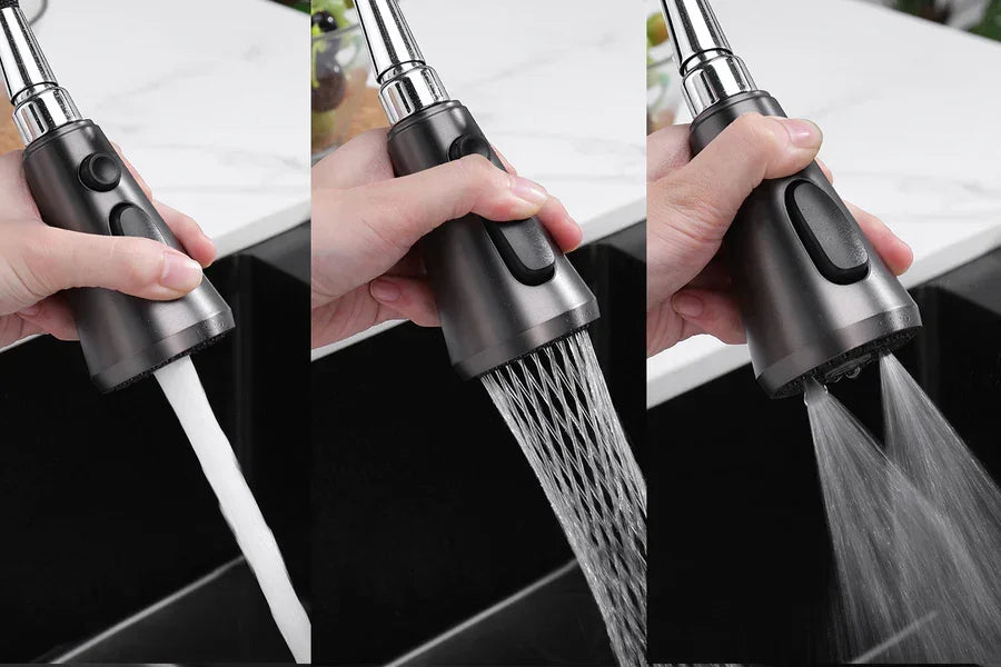 Heavy Modular Kitchen Sink - Heavy Body Kitchen Sink With Waterfall Pullout Faucet and RO Mineral Water Tap/Single Bowl Kitchen Sink by Alfahome