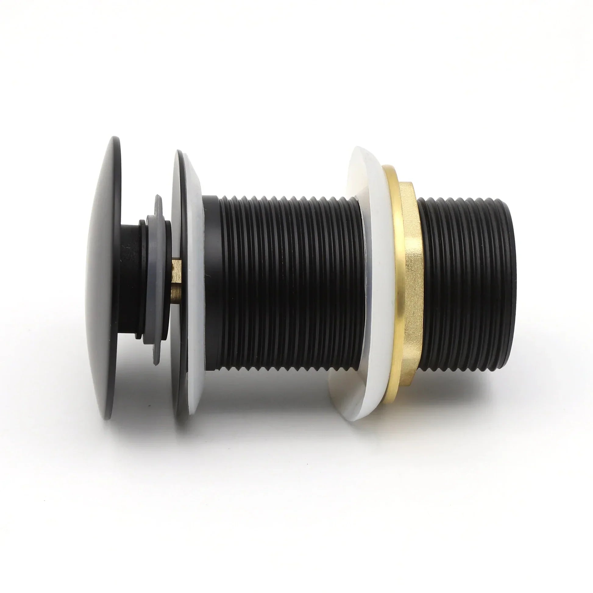 Matt Black - Pop Up Waste Coupling 32 MM 5", Brass Full Threaded by AlfaHome
