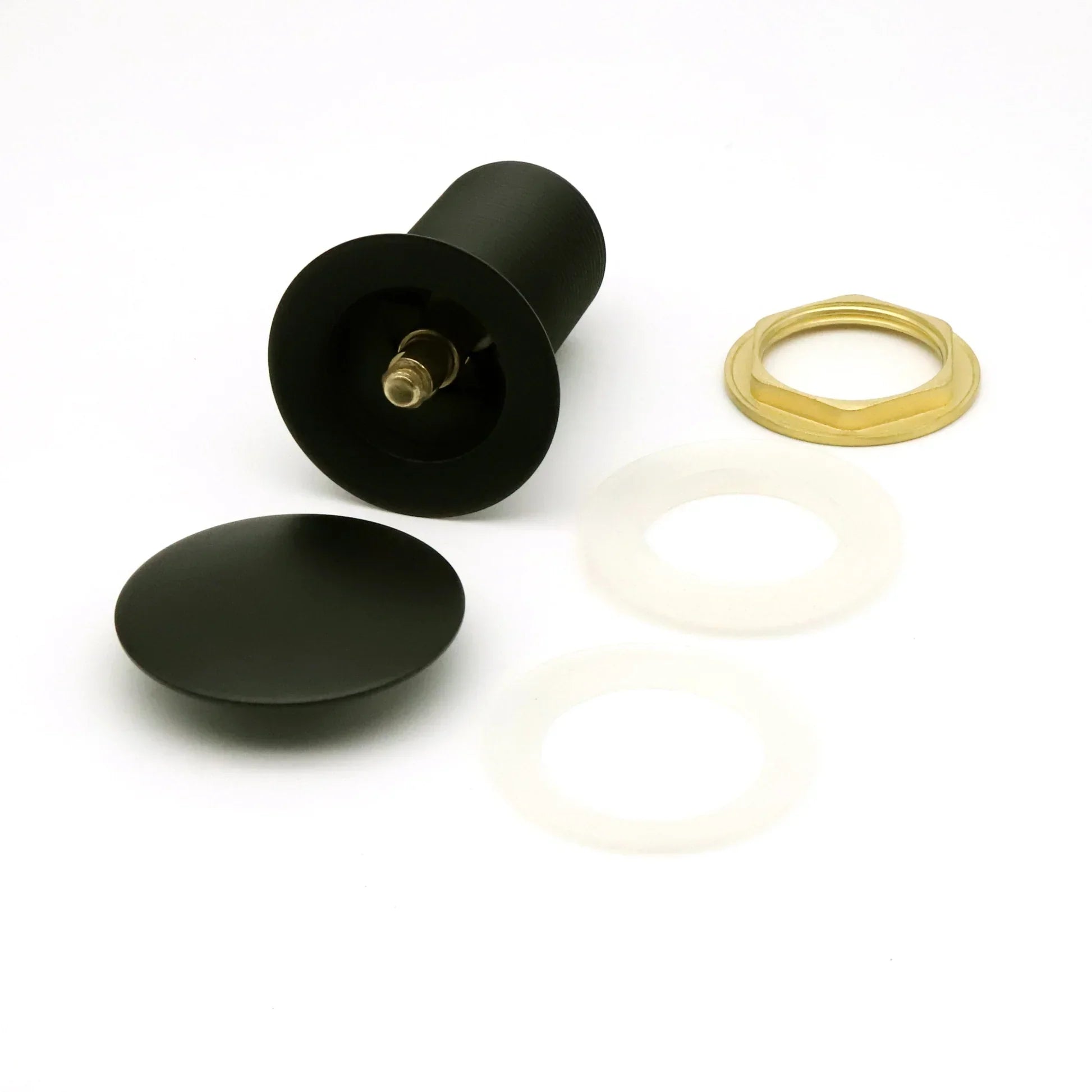 Matt Black - Pop Up Waste Coupling 32 MM 5", Brass Full Threaded by AlfaHome