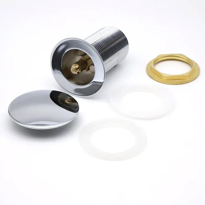 Silver - Pop Up Waste Coupling 32 MM 5", Brass Full Threaded by AlfaHome