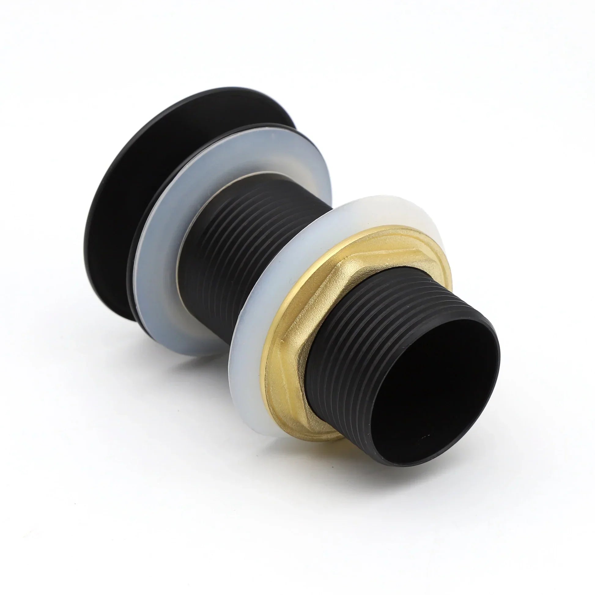 Matt Black - Pop Up Waste Coupling 32 MM 5", Brass Full Threaded by AlfaHome