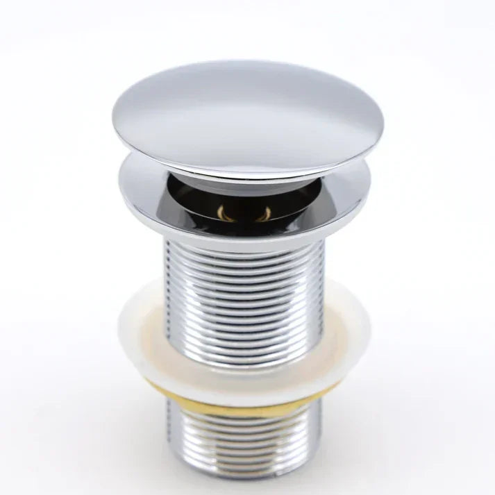 Silver - Pop Up Waste Coupling 32 MM 5", Brass Full Threaded by AlfaHome