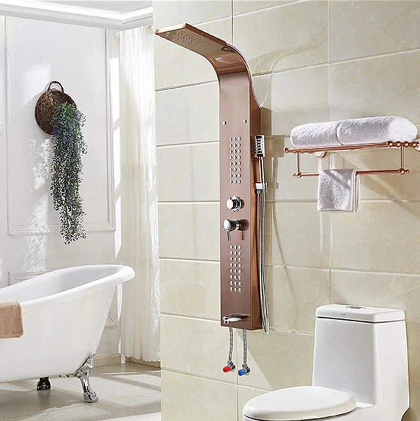 5 Function Shower Panel (Rose Gold) by Alfahome