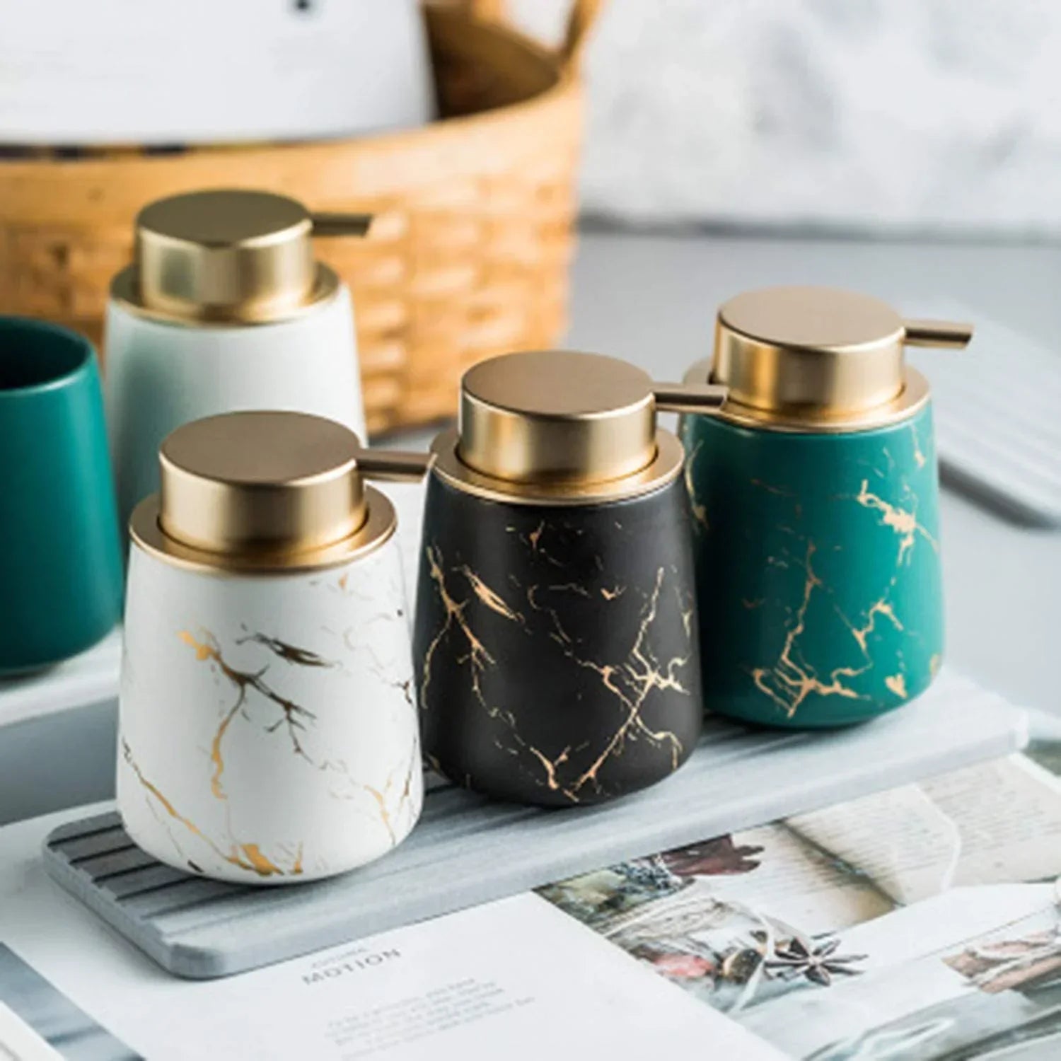 Alisir Premium Ceramic Soap Dispenser