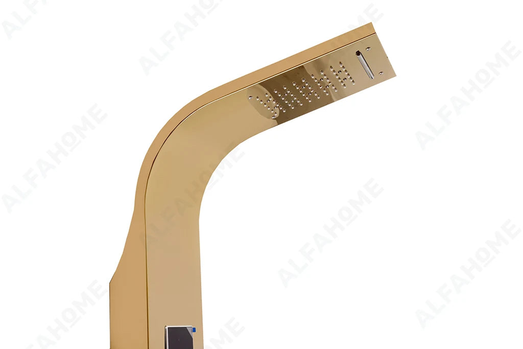 6 Function Shower Panel with Display (Gold)by Alfahome