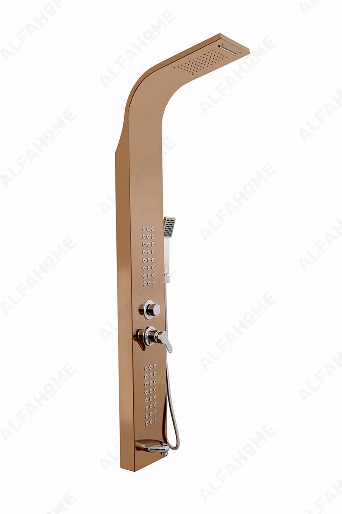 5 Function Shower Panel (Rose Gold) by Alfahome