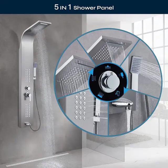 5 Function Shower Panel by Alfahome