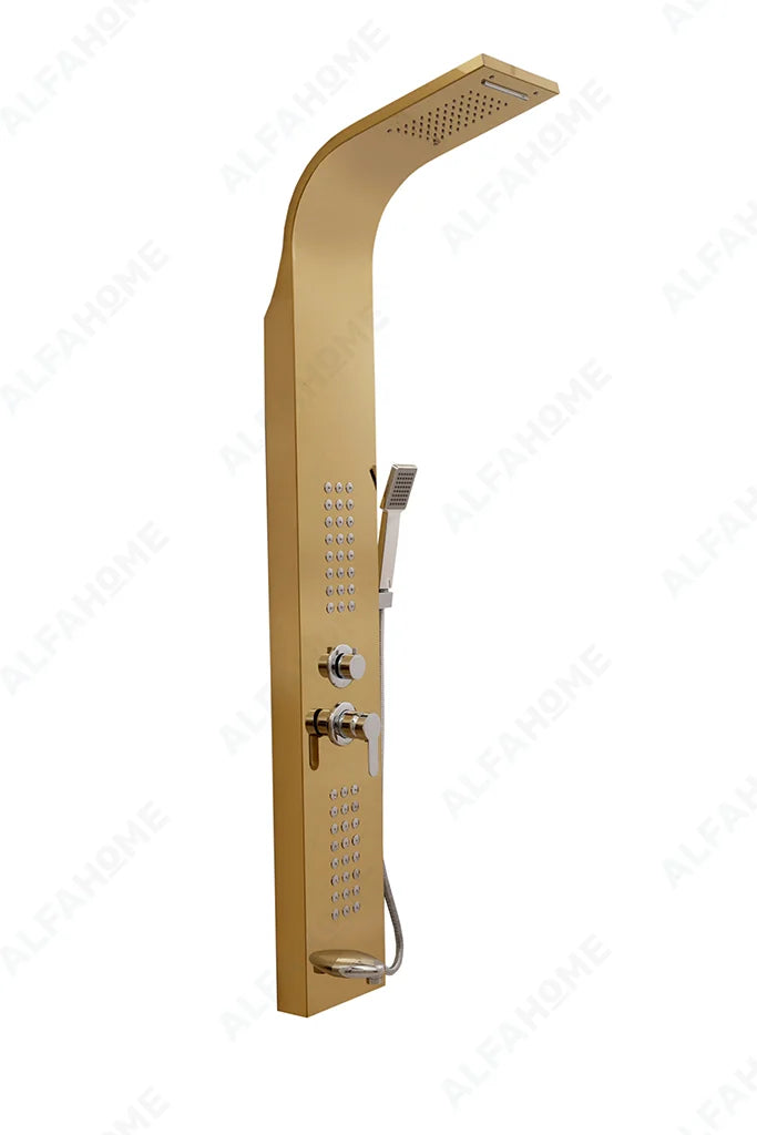 5 Function Shower Panel (Gold) by Alfahome
