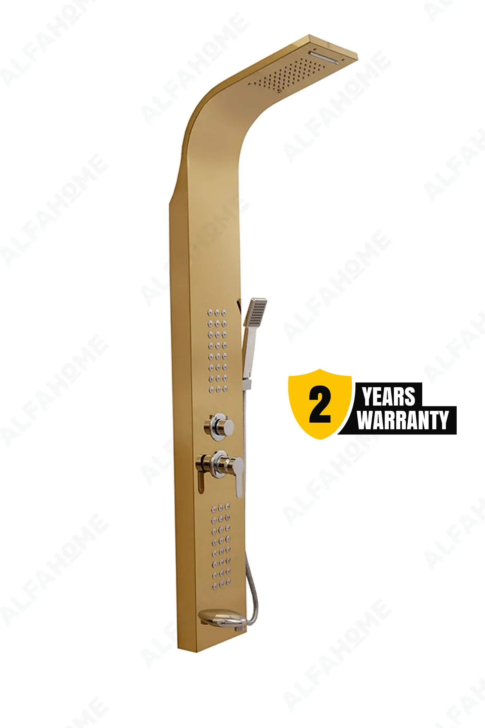 5 Function Shower Panel (Gold) by Alfahome