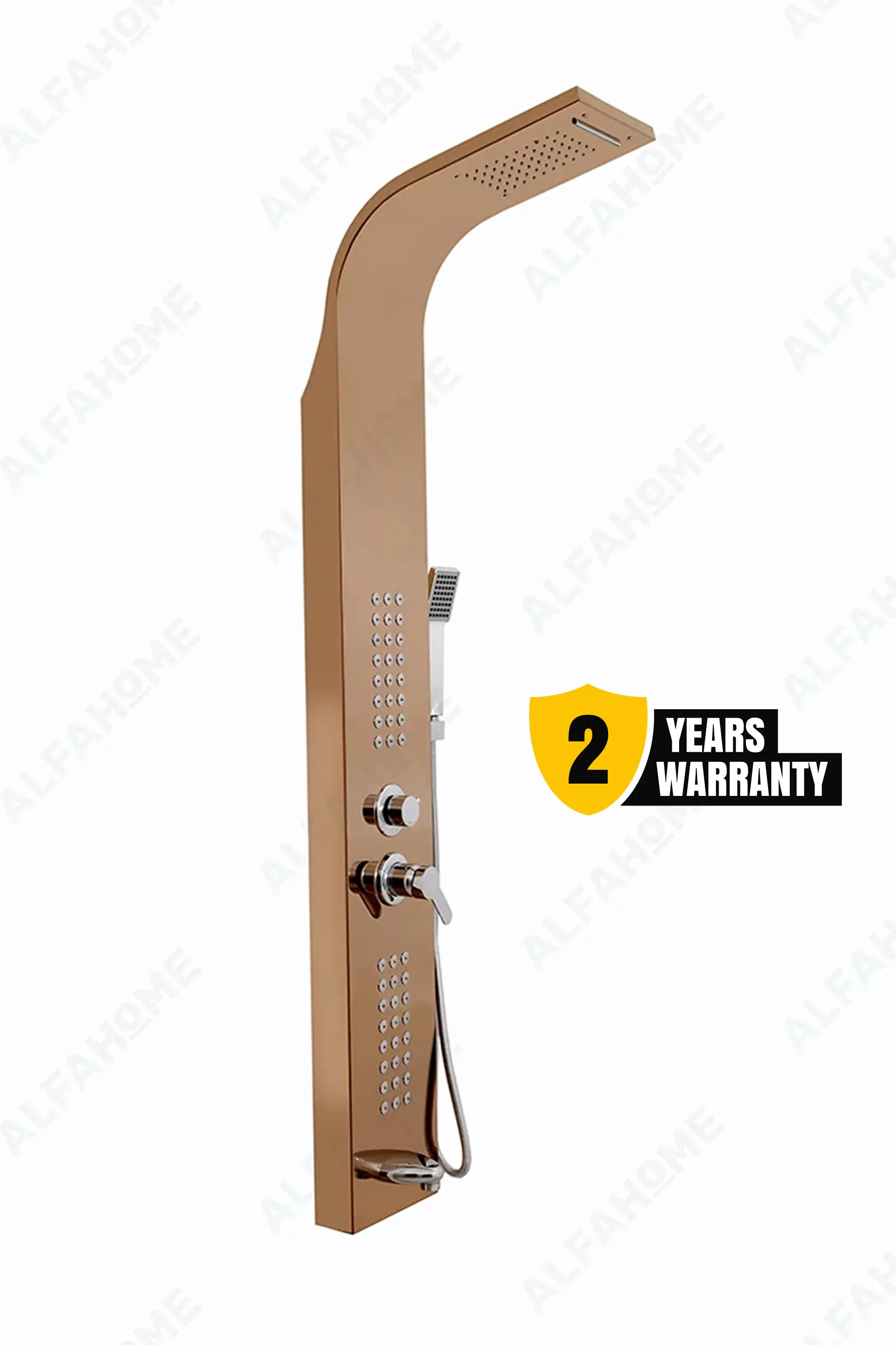 5 Function Shower Panel (Rose Gold) by Alfahome