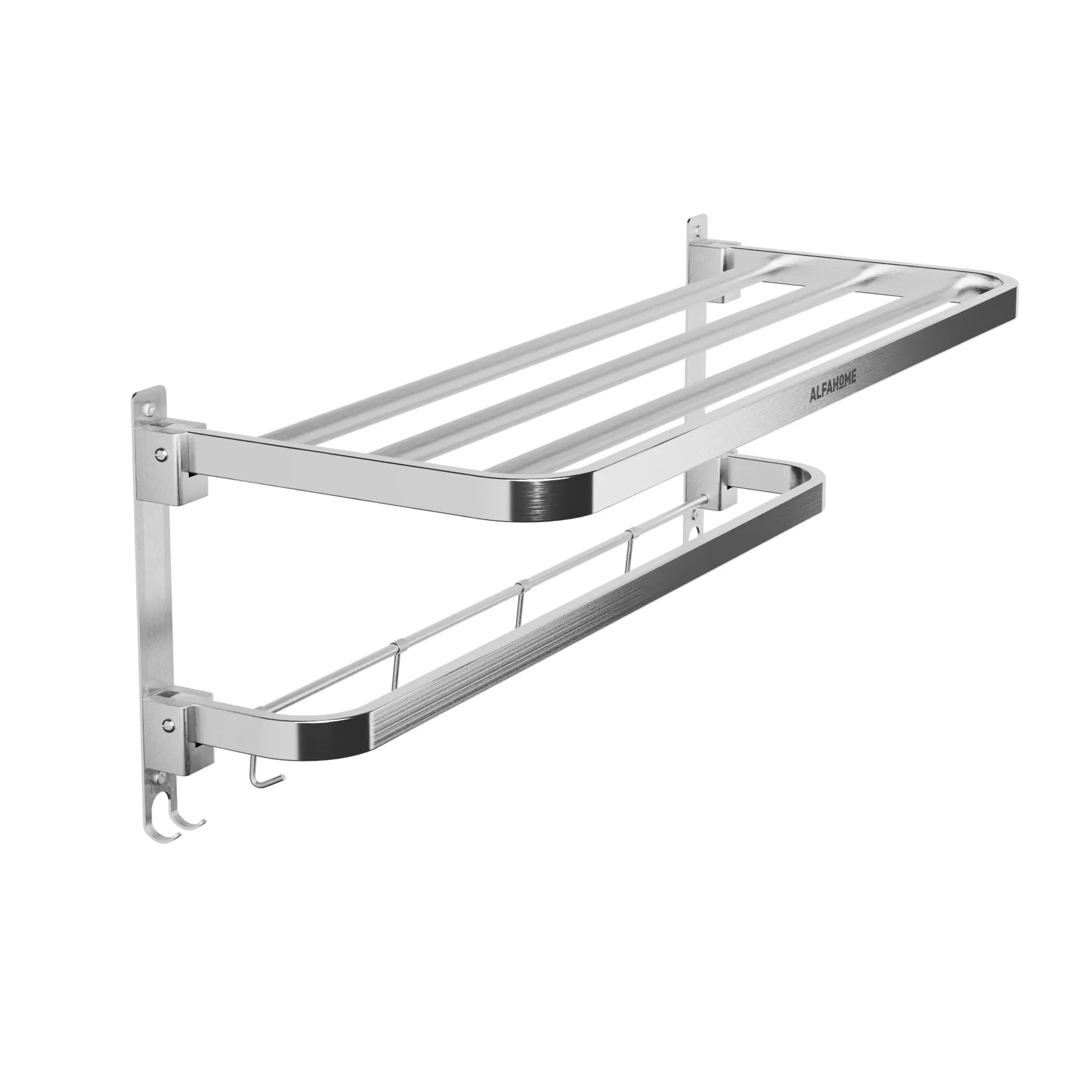 Dual Foldable Towel Rack by Alfahome - Main Image